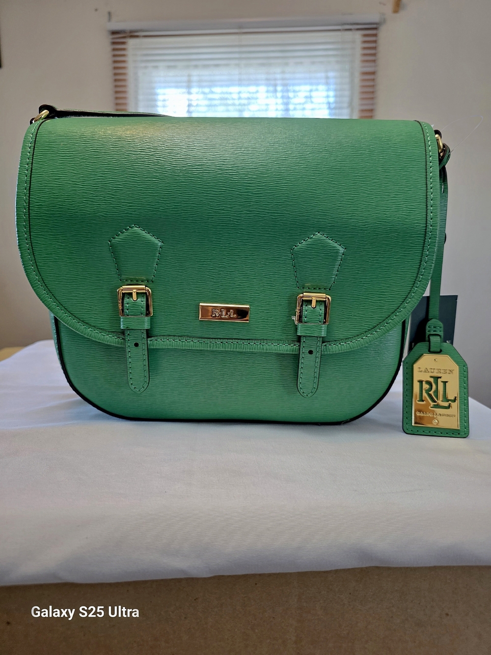 LAUREN Ralph Lauren Lowell Saddlebag In Fern